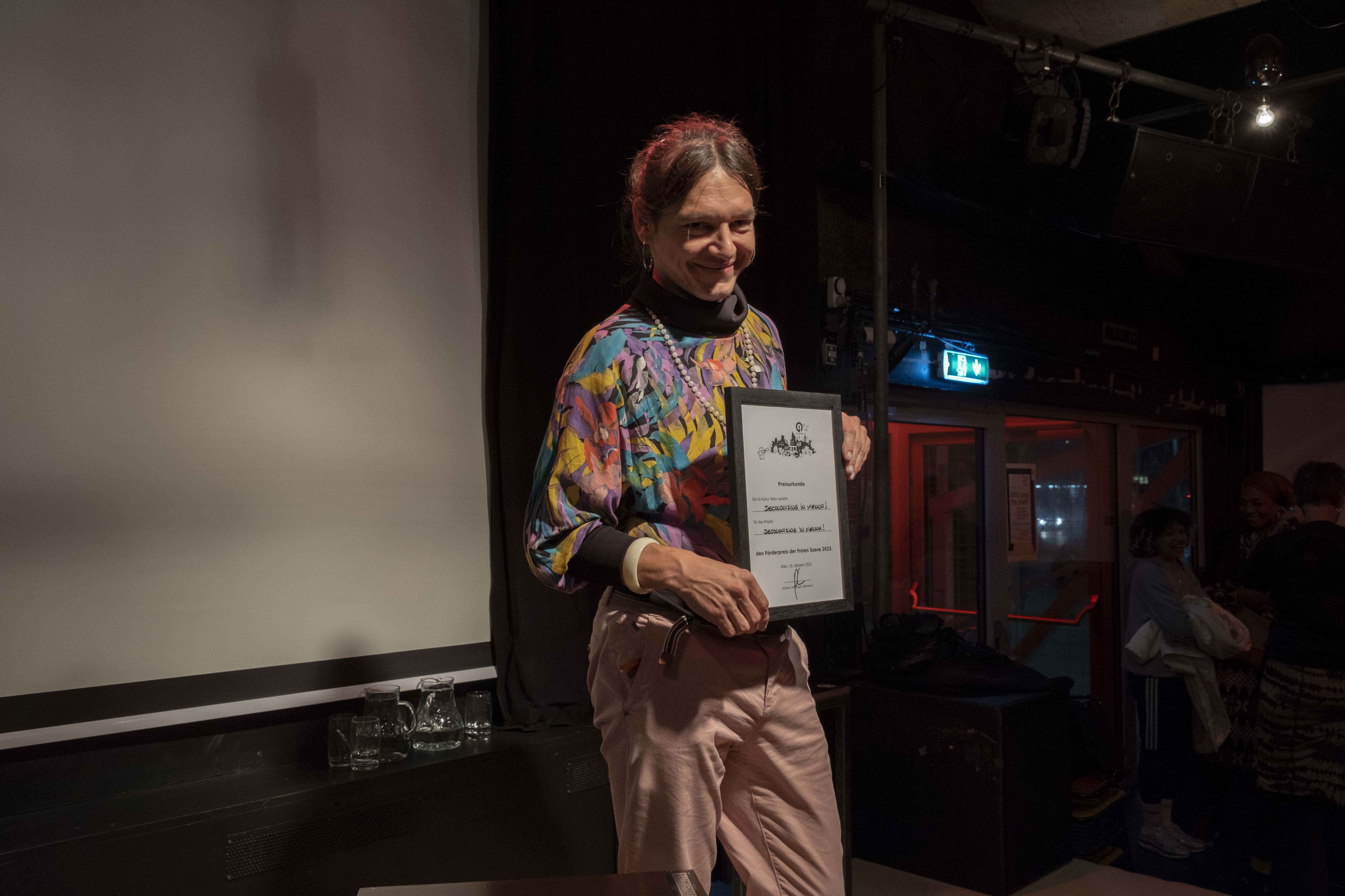 Ein Förderpreis der freien Szene ging an Decolonizing in Vienna!